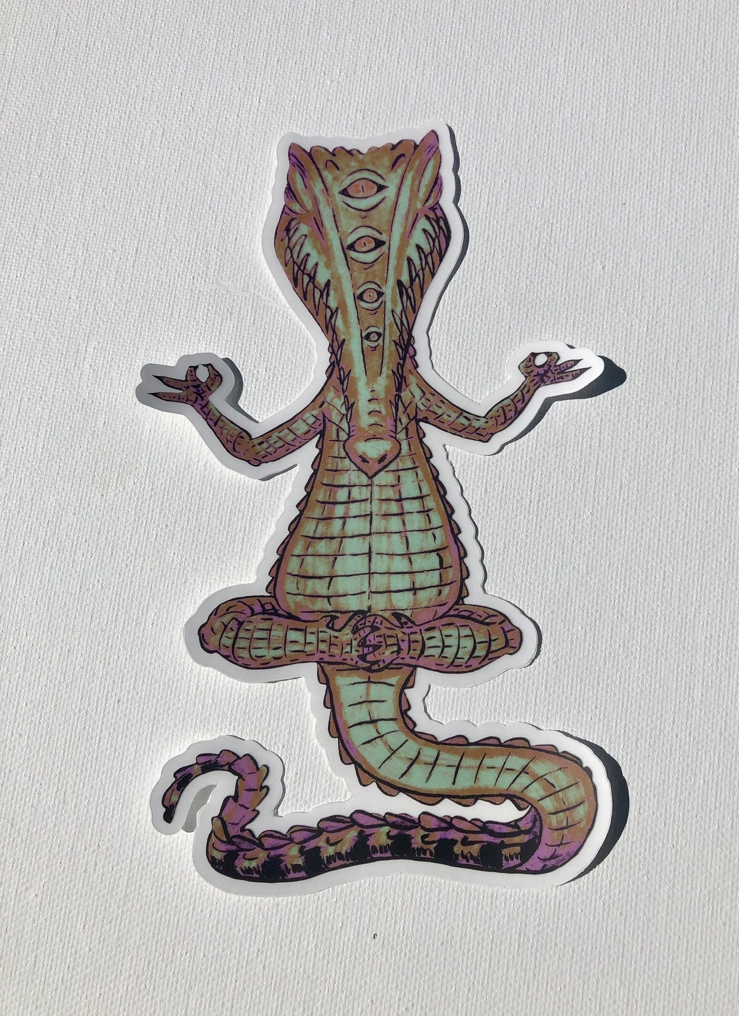 Psychic Croc Sticker